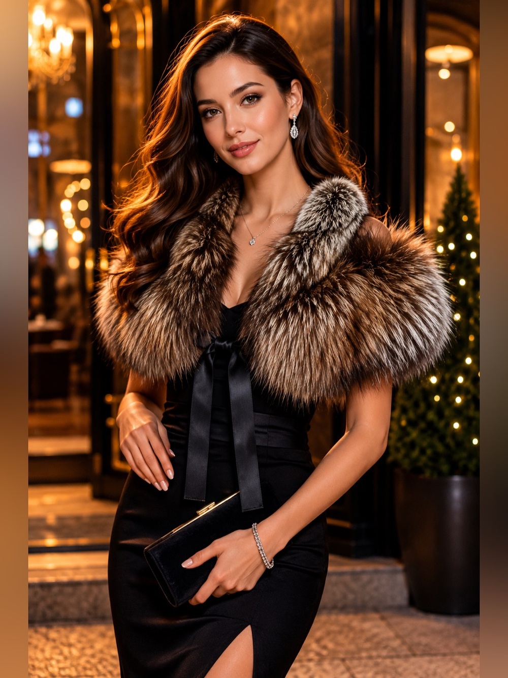 Vintage Fox Fur Collar Wrap/Stole